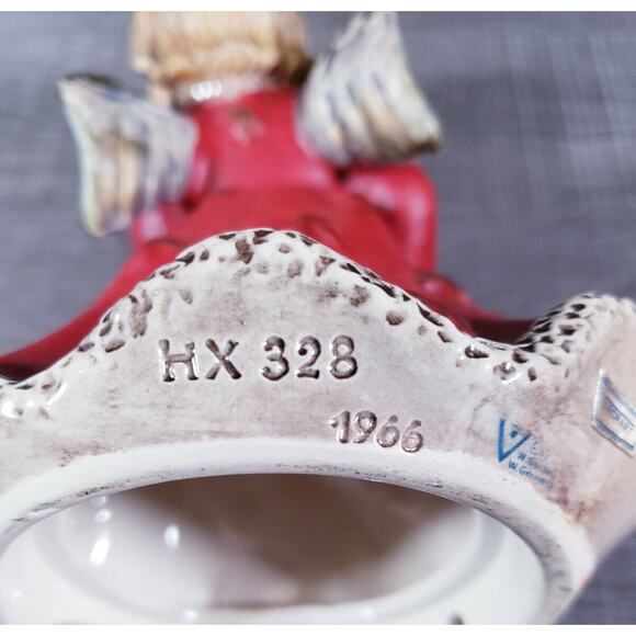 Goebel Germany Vintage 1966 Angel FIGURE Candle Holder HX328 WITHOUT MUSIC BOX - Picture 5 of 8